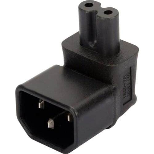 IEC320-C14 To IEC 320 C7 Female Clover Power Cord Power Cable Adapter For Laptop Power Supply Scanner Printer, 10A 250V