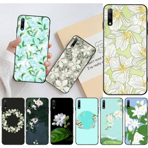 Jasmine Black Cell Phone Case for Huawei Honor 30 20 10 9 8 8x 8c v30 Lite view pro