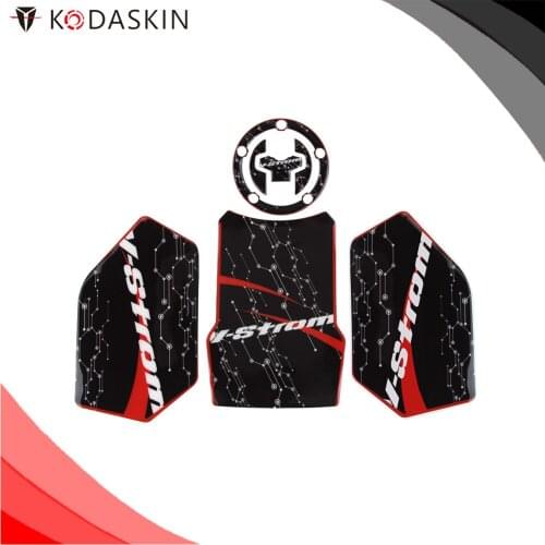 KODASKIN Motorcycle 3D Tank Pad Sticker Decoration Decal Emblem GRIPPER STOMP GRIPS for DL250 DL250 V-Strom