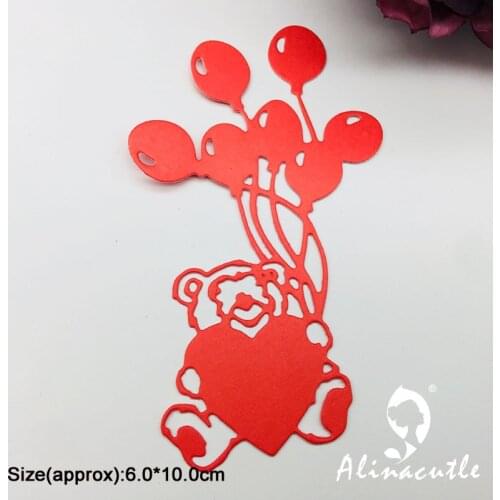 Metal Cutting die Cut Balloon Bear DIY Scrapbooking Paper Craft Handmade Card Album Punch Knife Art Cutter Alinacutle Die