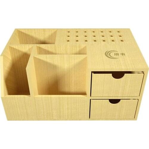Multi-Functional Wooden Organizer Screwdriver Screws Motherboards Storage Box Jewelry Beads Cell Phone Acc Container Case Holder