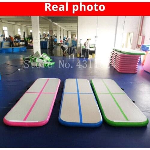 Free Shipping 3m*1m*0.1m Inflatable Air Pad Floor Home Gym Gymnastics Training Tumbling Mat Track Air Tumbling Mat Free a Pump