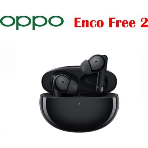 Original OPPO ENCO Free 2 TWS Earphone Wireless Bluetooth5.2 Earbuds 3 Mic Call Noise Cancellation For RENO6 Pro + Find X3 Phone