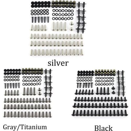 Fit For Kawasaki Ninja ZX-6R ZX6R ZZR600 ZX-6RR ZX-9R ZX9R Complete Full Fairing Bolt Kit Clips Screw