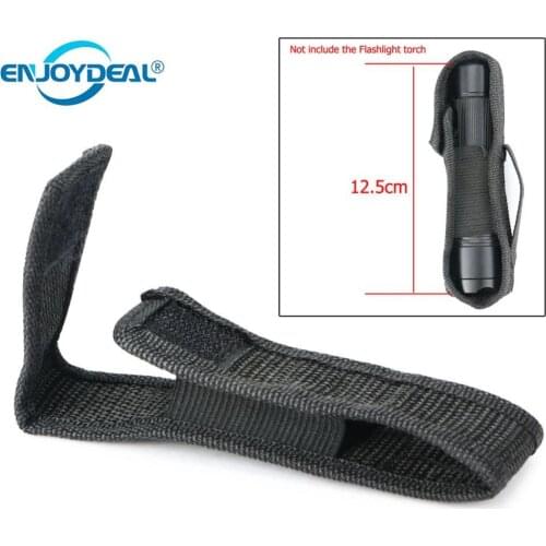 Professional Tactical 14cm Portable Nylon Holster Flashlight Torch Pouch Waist Belt Holder Bag 18650 Flashlight for 130mm x 30mm
