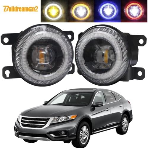 2in1 Car Front Bumper Fog Light Assembly Angel Eye LED Daytime Running Lamp DRL 30W H11 12V For Honda Crosstour 2013 2014 2015