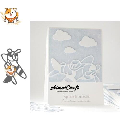 Airplane Aircraft Metal Cutting Dies Stencils For DIY Scrapbooking Album Paper Card Decorative Craft Embossing Die Cuts New 2019