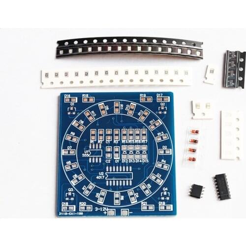 Diy electronic SMD component welding practice board water lamp kit skill training electronic DIY training production parts