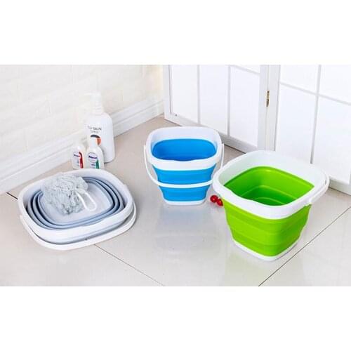 Folding 10L Square bucket Bucket for Fishing Promotion Car Wash Outdoor Fishing Supplies 10L Home Gift z10