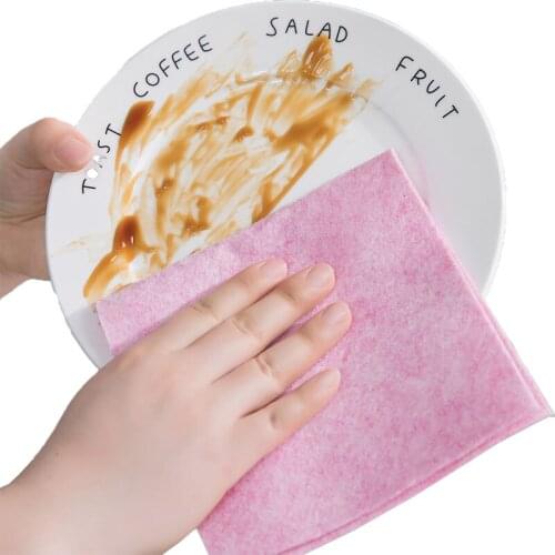 Dry Wet Dual Purpose Does Not Shed Hair Oil Free Water Absorption Kitchen Tableware Cleaning Coconut Husk Cloth