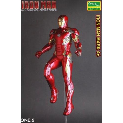 Crazy Toys Iron Man Mark XLVI Action Figure 1/6 scale painted Figure Iron Man Mk46 Marvel PVC Action Figures Toy Brinquedos