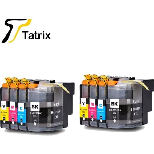 Tatrix 2set LC23 LC23E LC23EXXL BK/C/M/Y New Full Ink Cartridge For Brother MFC-J5920DW Printer