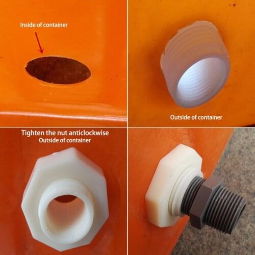 ABS Watering Universal 3mm Thick Rubber Gasket Rain Garden Water Tank Connector Soild For Aquariums Seal Bulkhead Fitting