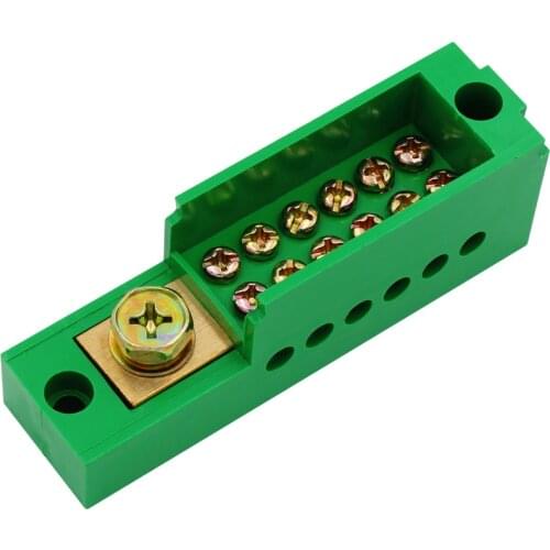 1 pcs 1 Input 2 Outputs Copper Terminal Block Wire Splitter Box Wires Connector for main wire 4-35mm