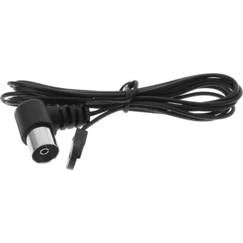 1pcs New Antennas FM Antenna 75Ohm UNBAL for Sound Natural Sound Stereo Receiver For FM Radio/Hi-Fi/DAB/ TV Indoor use Black