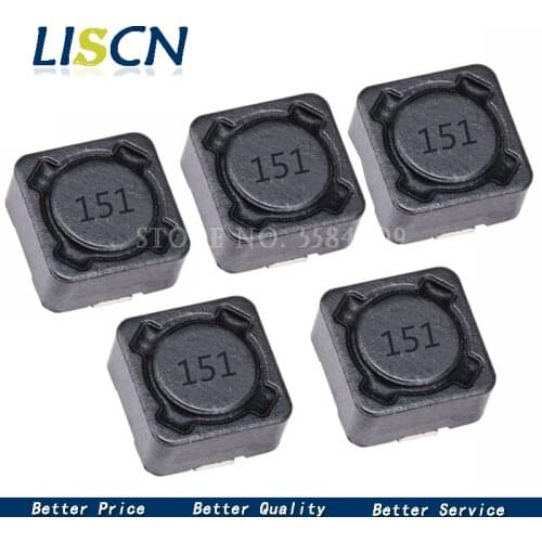 10PCS Power Inductance 150UH 12*12*7mm 12*12*7 CD127R 151 Shielded inductor SMD power inductor