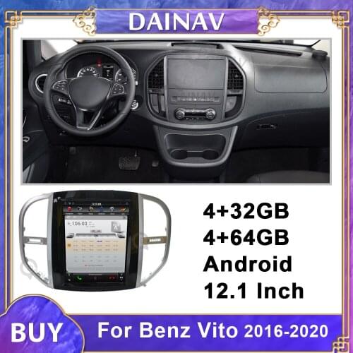 12.1 Inch Android Ca r GPS Navigation Car Radio Multimedia DVD Player For Benz Vito 2016 2017 2018 2019 2020 Autoradio stereo