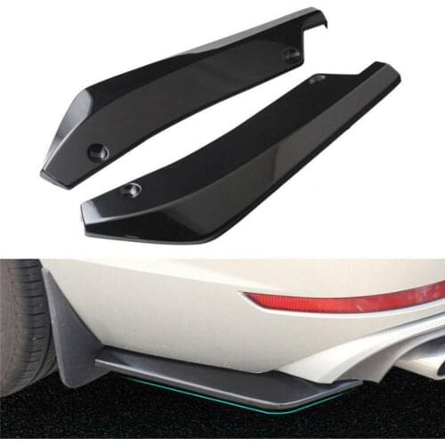 2PCS/SET Universal Car Rear Bumper Lip Splitter Diffuser Chin Spoiler Canard Deflector