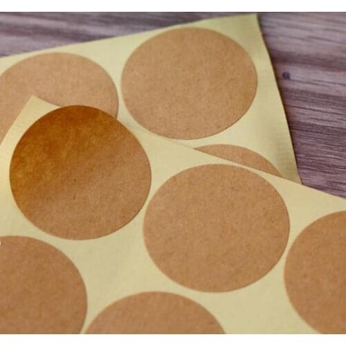 270 stickers/lot 35mm round Self-adhesive kraft paper sealing label sticker, Item No.TK17