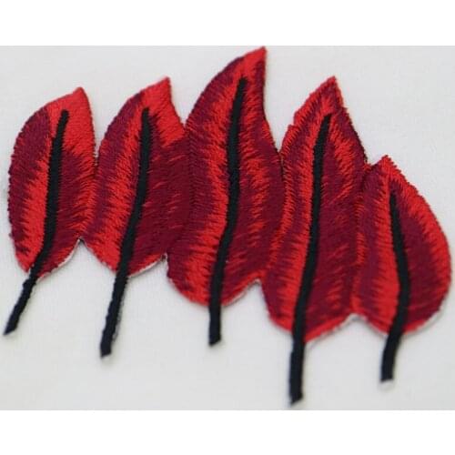 3pc/lot Fashion small tree embroidery Patches for clothing DIY colorful iron on cute parches applique for clothes