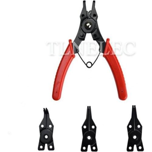 4 IN 1 Multifunction Snap Ring Pliers Double-purpose Internal External Ring Remover Retaining Circlip Pliers