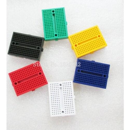 5PCS/Lot SYB-170 Mini Solderless Prototype Experiment Test Breadboard 170 Tie-points 35*47*8.5mm