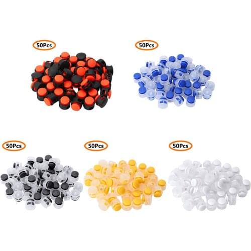 50Pcs 2 Holes Spring Loaded Elastic Drawstring Rope Cord Locks Clip Ends Luggage Lanyard Stopper Sliding Fastener Buttons Hooks