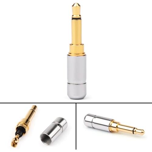 Areyourshop 3.5mm 2 Pole TS Mono Plug Male Adapter Audio MINI Connector For Headphone DIY Wholesale Plug Jack Connector