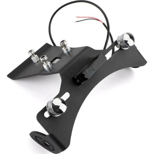 Areyourshop For Honda CB650F CBR650F 2014 2015 2016 2017 2018 2019 CNC Motorcycle LED License Plate Bracket Holder Motor Parts