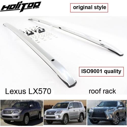 OE style roof bar roof rail roof rack for LEXUS LX LX570 2008-2020, 7075 oxidized aluminum alloy,JP original style,Two choices