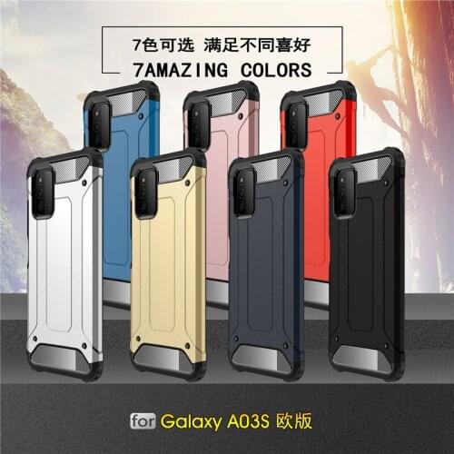 For Cover Samsung Galaxy A03S Case For Samsung A03S Coque Capas Bumper Shockproof Hard Armor Cover For Samsung A03S A 03S Fundas