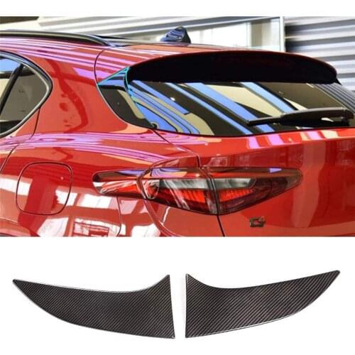 For Alfa Romeo Stelvio 2017-2019, ABS Exterior Rear Door Tail-gate Decorative Panel Trim