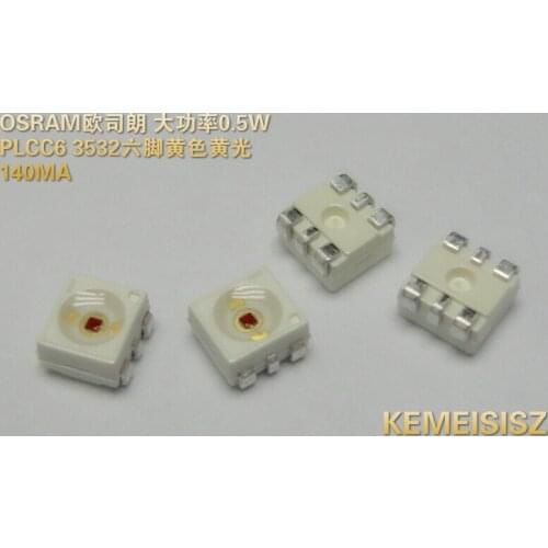 Supply power 0.5W PLCC6 3528 3532 six-foot yellow yellow car turn signal lamp beads