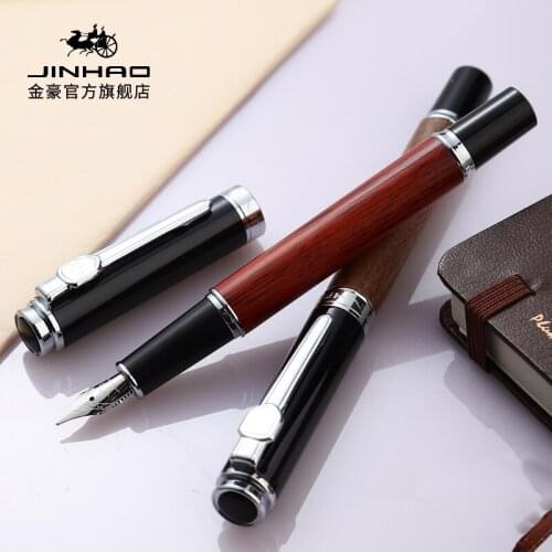 JINHAO 8802 High Quality Fountain Pen Luxury Shell Creative Calligraphy Ink Pen 0.5 MM Nib Gift Caneta Tinteiro