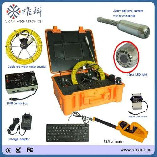 512hz pipe locator pipe receiver and 512hz transmitter Snake Drain Inspection Camera 30M Underwater Sewer Line Video Camera