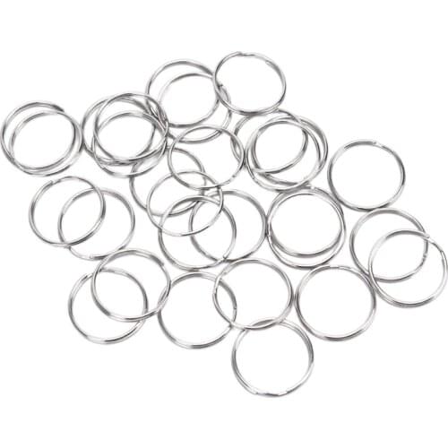 50/100Pcs Dia 25mm Split Rings Key Ring Findings Durable DIY Making Keychain Clip Holders