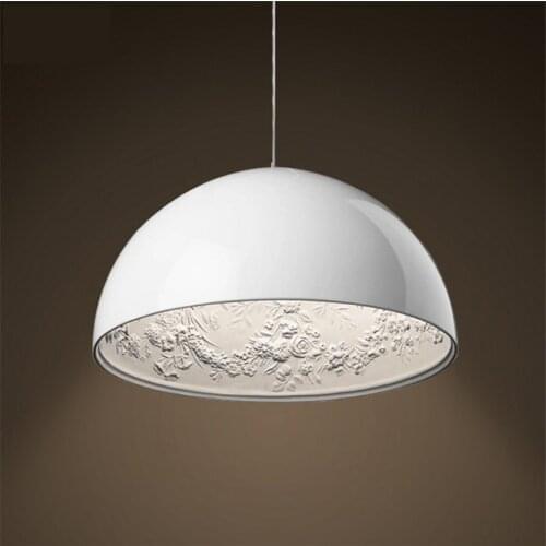 Creative Home White/Black Sky Garden Pendant Light Half Round Dining Room Light Study Light Cafe Decoration Lamp Free Shipping