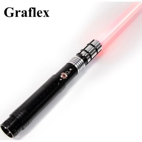 Graflex Dual Tone Sabre LED 9 Sound Smooth Swing Metal FX Heavy Dueling Color Changing Laser Sword Neopixel Nightsaber Switch