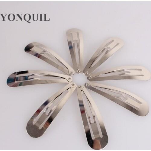 Girls Metal Hair Clips DIY Hairpins 60MM Clips BB Clips Iron Snap Hair Bow DIY Hair Accessories Decor 300Pcs/Lot Free Shipping