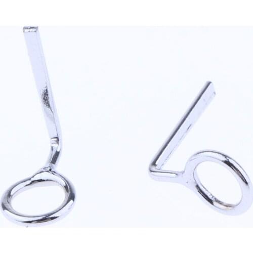 10 Pieces Stainless Steel Fishing Rod Guides Fishing Lure Rod Tip Tops DIY Fishing Tool Eye Rings for Lure Rod