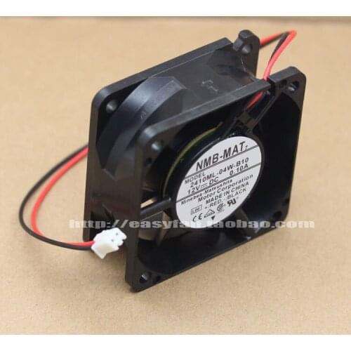 NMB-MAT 2410ML-04W-B10 L00 DC 12V 0.10A 60x60x25mm Server Cooling Fan