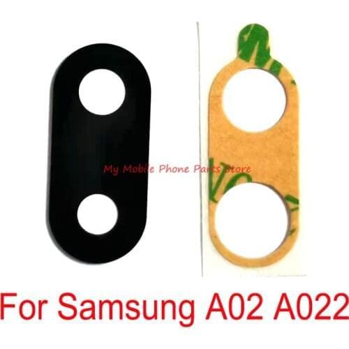 New Rear Back Camera Glass Lens For Samsung Galaxy A02 A022 Back Big Main Camera Lens Glass Cover With Sticker Tape Spare Parts