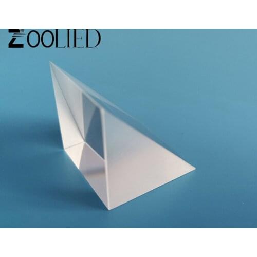 Optical Glass Prism 20*20*20mm Right Angle Triangular Crystal Prism Internal Reflecting Prism Lens For optical equipments