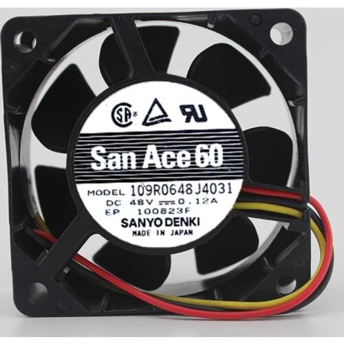 Motor 6025 ball 48v DC cooling fan 109R0648J4031 speed