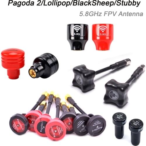 Pagoda 2 / Lollipop V3 V4 / BlackSheep / Stubby 5.8GHz FPV Antenna SMA / RP-SMA / MMCX / UFL Plug for RC FPV Racing Drone Quad