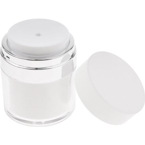 Plastic Jars. Empty Cosmetic Containers with Lids for Creams