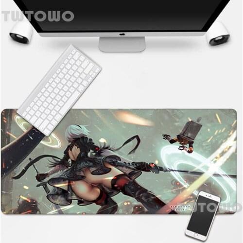 Nier Automata Girl Anime Hot Sell Custom Mouse Mat Cartoon Soft Art Gamer Anime Home Mice Pad Desktop Mouse Pad Mouse Mat
