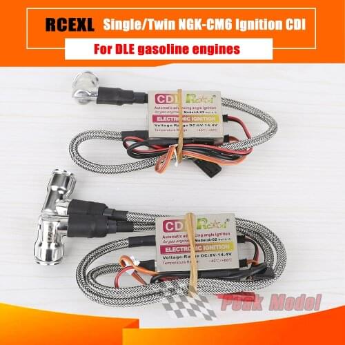 Rcexl ignition CDI for CM6 spark plug DLE gas petrol engine rc airplane Best for DLE20/DLE30/DLE40/DLE55/DLE60/DLE85/DLE120