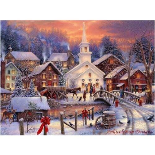 Needlework for embroidery DIY French DMC High Quality - Counted Cross Stitch Kits 14 ct Oil painting - Quietly Passing