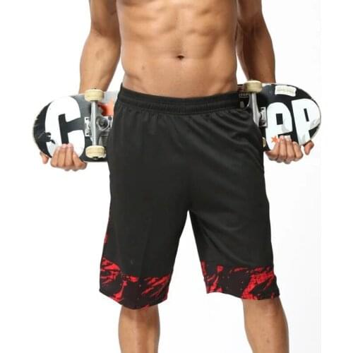 Men Basketball Shorts Running Short Hiking Tennis Fitness Gym Training Short Quick-dry Loose Beach Sport Short Plus Size